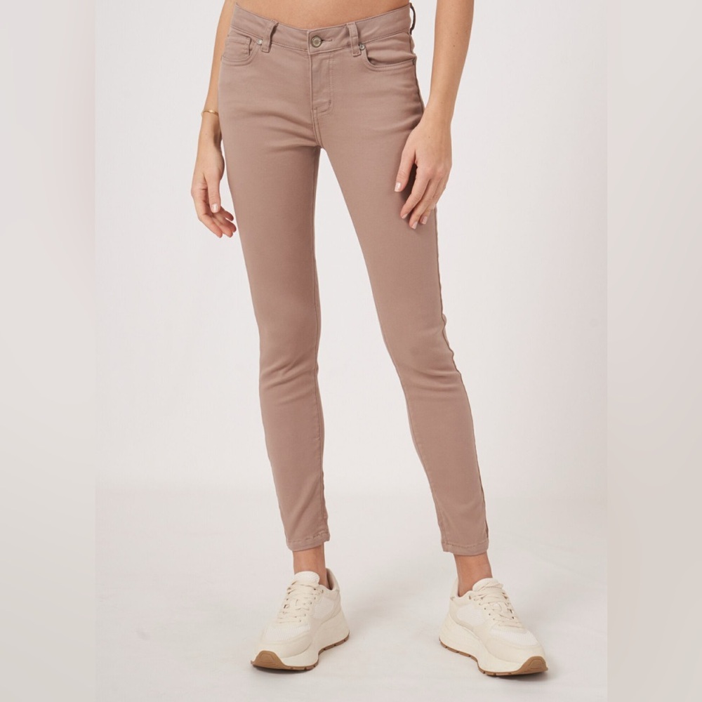 Zara Basic Blush Denim Pants Size